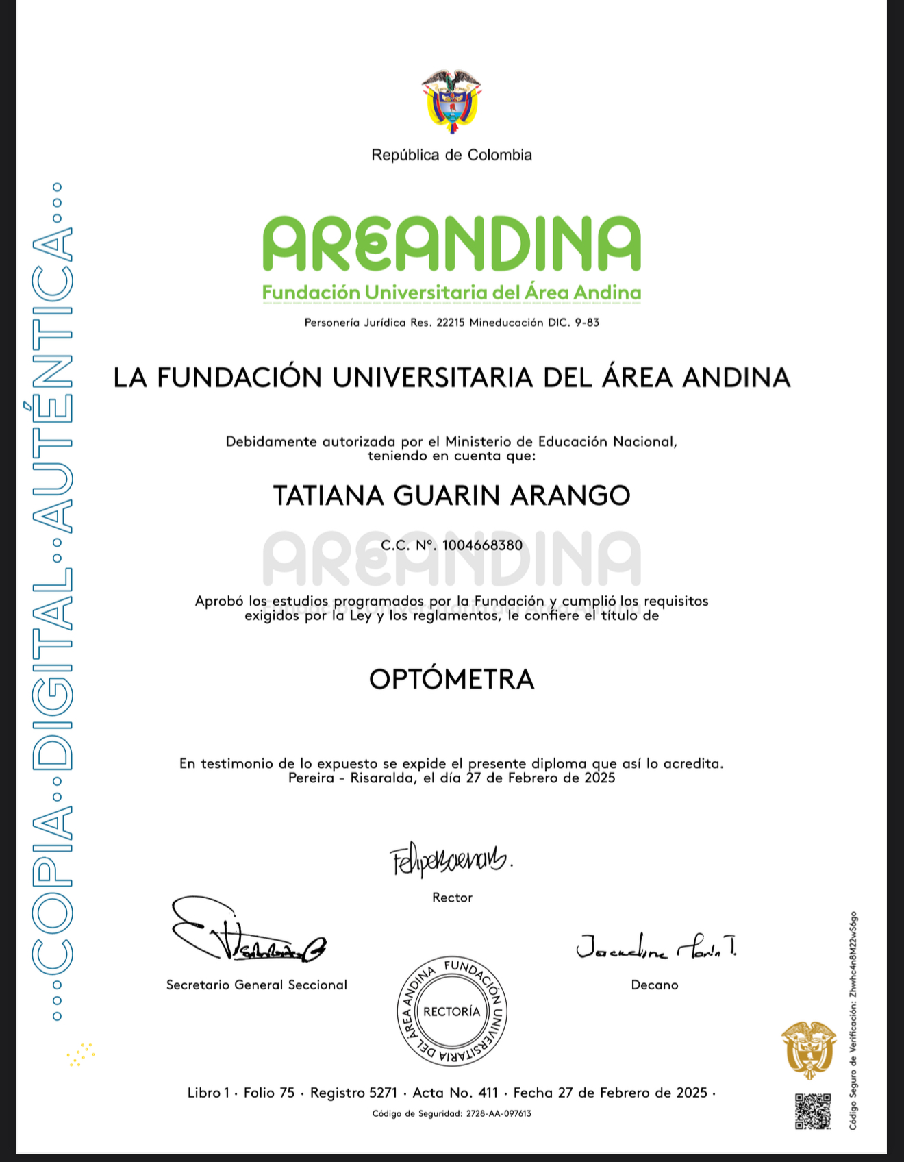 Foto de Tatiana Guarin